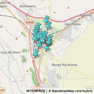 Mappa Via Lazzaro Spallanzani, 67051 Avezzano AQ, Italia (1.06688)
