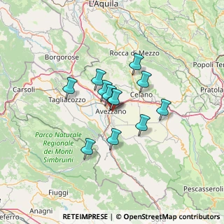 Mappa Via Civita D'Antino, 67051 Avezzano AQ, Italia (9.65333)