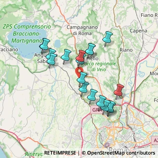 Mappa Via Cassia, 00013 Roma RM, Italia (7.10722)