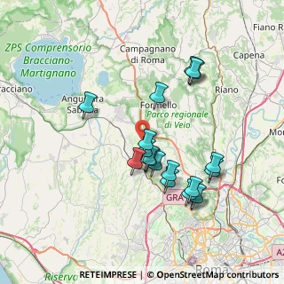 Mappa Via Cassia, 00013 Roma RM, Italia (7.29737)