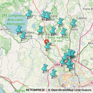 Mappa Via Cassia, 00013 Roma RM, Italia (9.662)