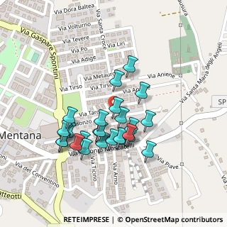Mappa Via Isonzo, 00013 Mentana RM, Italia (0.21154)