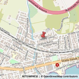 Mappa Via delle Colonie, 53, 00058 Santa Marinella, Roma (Lazio)
