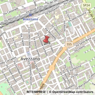 Mappa Via Corradini, 225, 67051 Avezzano, L'Aquila (Abruzzo)