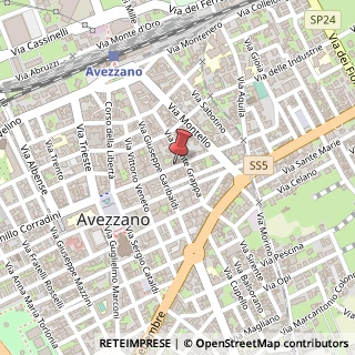 Mappa Via Camillo Corradini, 235, 67051 Avezzano, L'Aquila (Abruzzo)