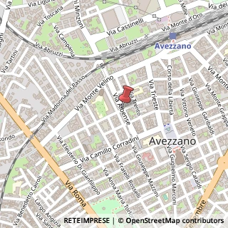 Mappa Via Giovanni Pagani, , 67051 Avezzano, L'Aquila (Abruzzo)