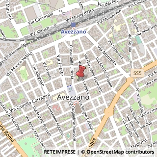 Mappa Via Camillo Corradini, 177, 67051 Avezzano, L'Aquila (Abruzzo)
