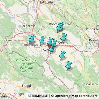 Mappa Via Vittorio Veneto, 67051 Avezzano AQ, Italia (10.69333)