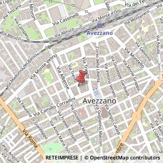 Mappa Via Trento, 24, 67051 Avezzano, L'Aquila (Abruzzo)