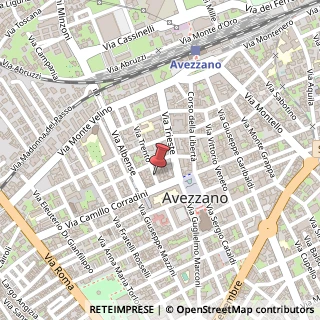 Mappa Via Trento,  15, 67051 Avezzano, L'Aquila (Abruzzo)
