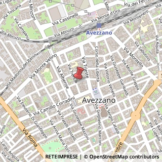 Mappa Via Trento,  25, 67051 Avezzano, L'Aquila (Abruzzo)