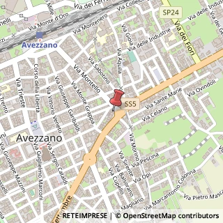 Mappa Via XX Settembre, 211, 67051 Avezzano, L'Aquila (Abruzzo)