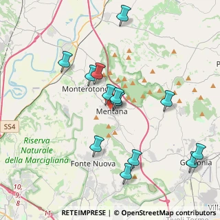 Mappa Via Nizza, 00013 Mentana RM, Italia (4.23615)