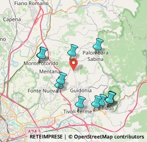 Mappa Località Piedimonte, 00010 Sant'Angelo Romano RM, Italia (8.25667)