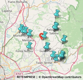 Mappa Località Piedimonte, 00010 Sant'Angelo Romano RM, Italia (7.77)