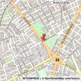 Mappa Piazza Torlonia, 83, 67051 Avezzano, L'Aquila (Abruzzo)