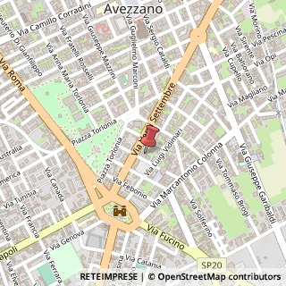 Mappa Via Orazio Mattei, 27, 67051 Avezzano, L'Aquila (Abruzzo)