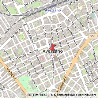 Mappa Piazza Risorgimento, 67051 Avezzano, L'Aquila (Abruzzo)