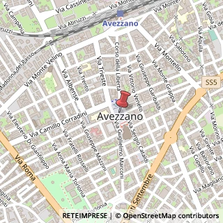 Mappa Piazza Risorgimento, snc, 67051 Avezzano, L'Aquila (Abruzzo)