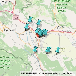 Mappa Via Giacomo Puccini, 67051 Avezzano AQ, Italia (5.36133)