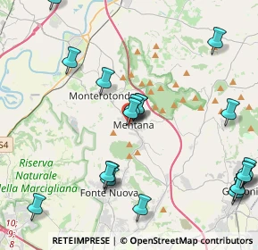 Mappa Via Fratelli Cairoli, 00013 Mentana RM, Italia (5.419)