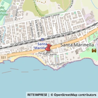 Mappa Via della Libertà,  75, 00058 Santa Marinella, Roma (Lazio)