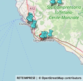 Mappa Via Aurelia, 00058 Santa Marinella RM, Italia (7.73)