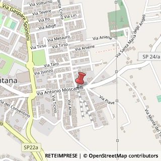Mappa Via A. Moscatelli, 336, 00013 Mentana, Roma (Lazio)
