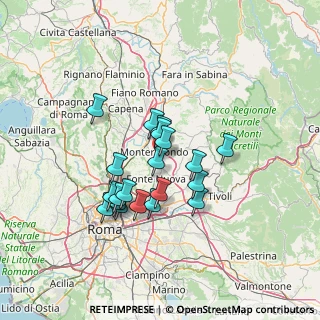 Mappa Piazza Giuseppe Garibaldi, 00013 Mentana RM, Italia (11.8315)