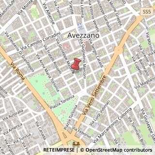 Mappa Via Giuseppe Mazzini, 39, 67051 Avezzano, L'Aquila (Abruzzo)