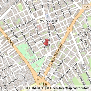Mappa Via Giuseppe Mazzini, 21, 67051 Avezzano, L'Aquila (Abruzzo)