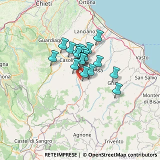 Mappa Via Roma, 66042 Bomba CH, Italia (9.23053)