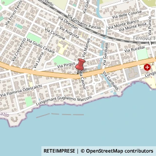 Mappa Strada Statale 1 Via Aurelia, 557, 00058 Santa Marinella, Roma (Lazio)