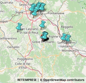 Mappa Via S. Francesco, 50022 Greve in Chianti FI, Italia (11.8745)
