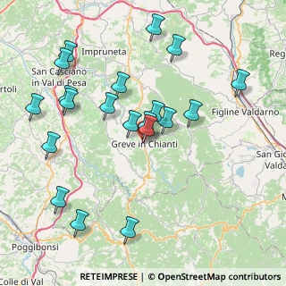 Mappa Via S. Francesco, 50022 Greve in Chianti FI, Italia (8.796)