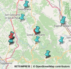 Mappa Via San Francesco, 50022 Greve in Chianti FI, Italia (9.74)