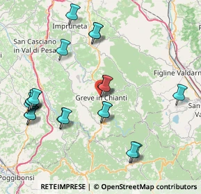 Mappa Via S. Francesco, 50022 Greve in Chianti FI, Italia (9.0995)