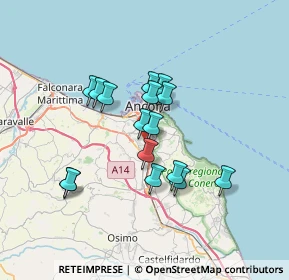 Mappa Via G. Ginelli, 60131 Ancona AN, Italia (5.69063)