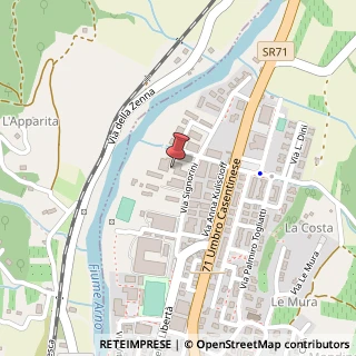 Mappa Via Signorini, 45, 52010 Subbiano, Arezzo (Toscana)