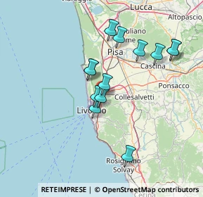 Mappa Località Stagno 7 Via A. Costa, 57014 Collesalvetti LI, Italia (13.13769)