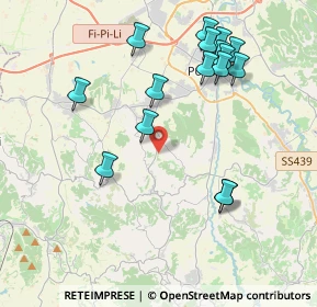 Mappa SP46, 56035 Casciana Terme Lari PI, Italia (4.36688)