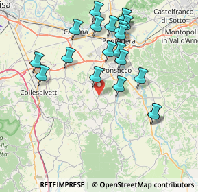 Mappa SP46, 56035 Casciana Terme Lari PI, Italia (8.2985)