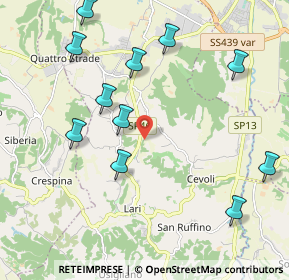 Mappa SP46, 56035 Casciana Terme Lari PI, Italia (2.37182)