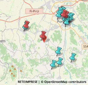 Mappa Via delle Vigne, 56035 Casciana Terme Lari PI, Italia (4.85211)