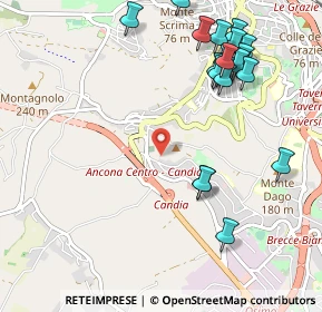 Mappa Via di Pontelungo, 60131 Ancona AN, Italia (1.2645)