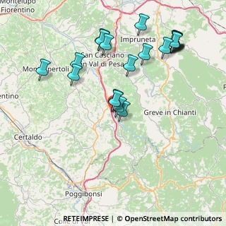 Mappa Via Cimabue, 50028 Tavarnelle Val di Pesa FI, Italia (8.874)