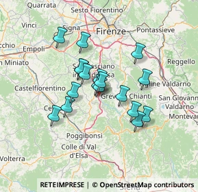Mappa Via Cimabue, 50028 Tavarnelle Val di Pesa FI, Italia (10.53889)