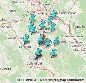 Mappa Via Cimabue, 50028 Tavarnelle Val di Pesa FI, Italia (11.11)