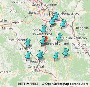 Mappa Via Cimabue, 50028 Tavarnelle Val di Pesa FI, Italia (11.6925)