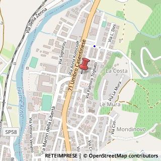 Mappa Via generale dalla chiesa 27, 52010 Subbiano, Arezzo (Toscana)